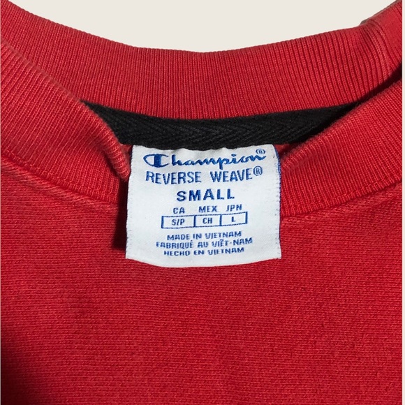 ✨CHAMPION BLACK&RED MAN SWEATSHIRT (S) - Picture 5 of 5